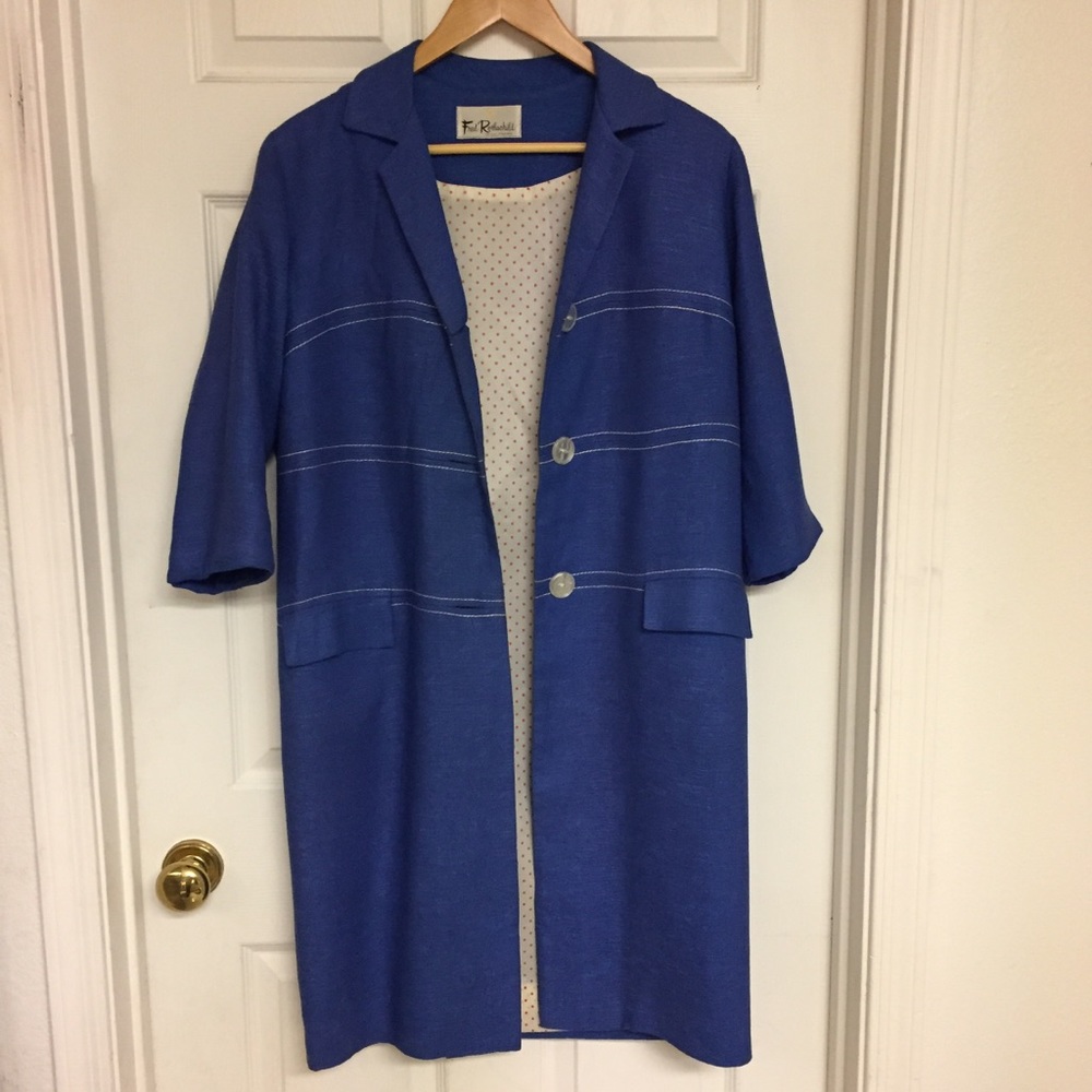 VINTAGE dress JACKET 💙 - Picture 5 of 8